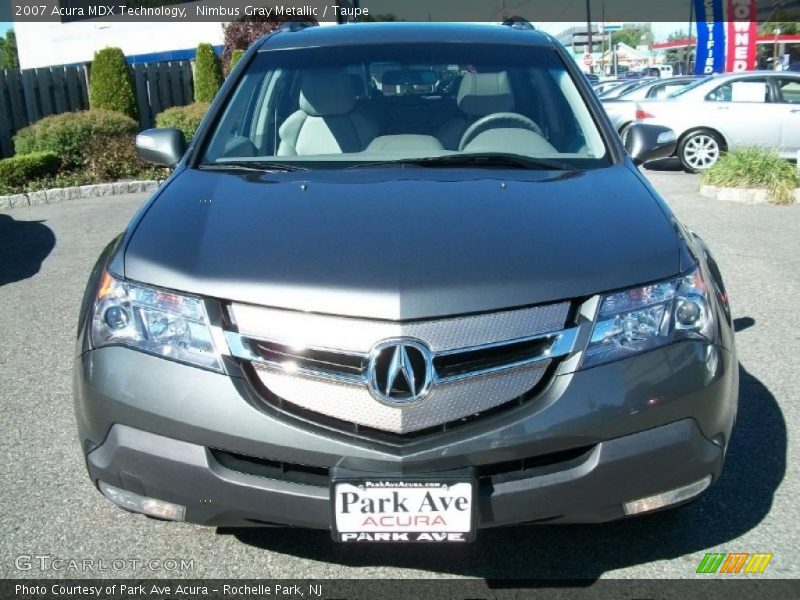 Nimbus Gray Metallic / Taupe 2007 Acura MDX Technology
