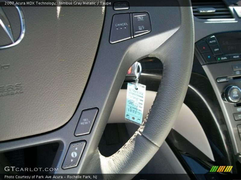 Nimbus Gray Metallic / Taupe 2007 Acura MDX Technology