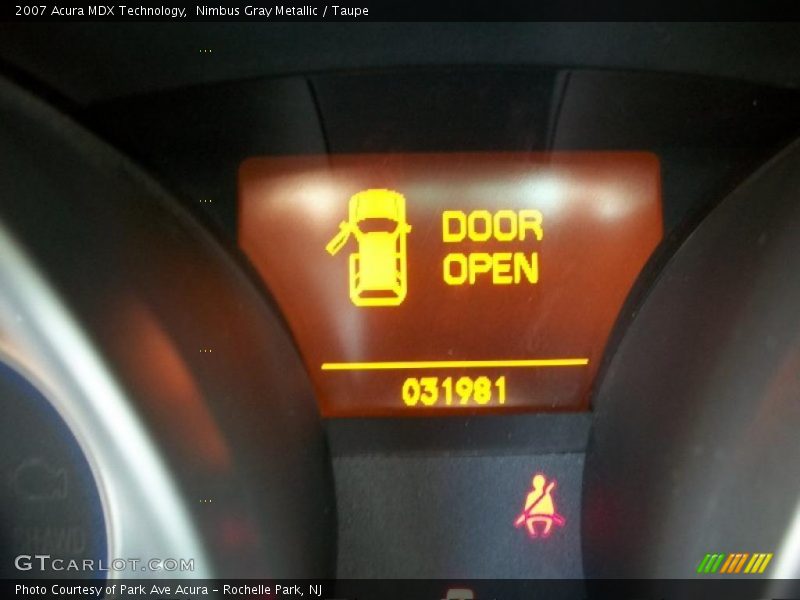 Nimbus Gray Metallic / Taupe 2007 Acura MDX Technology