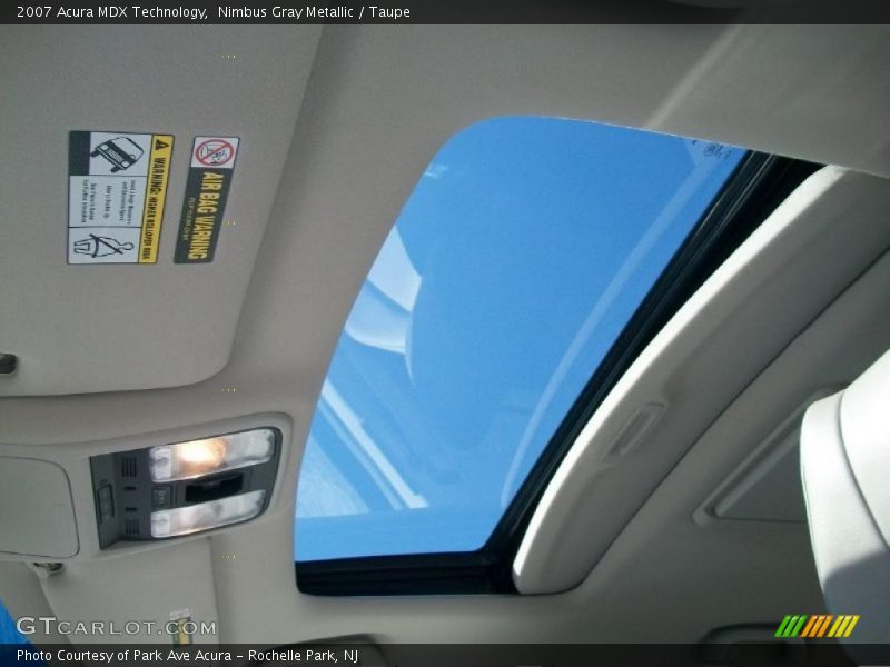 Nimbus Gray Metallic / Taupe 2007 Acura MDX Technology