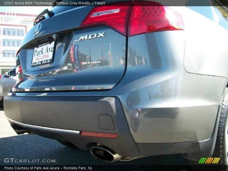 Nimbus Gray Metallic / Taupe 2007 Acura MDX Technology