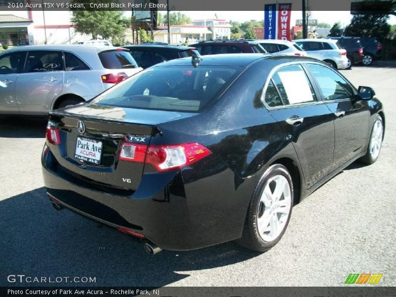Crystal Black Pearl / Ebony 2010 Acura TSX V6 Sedan