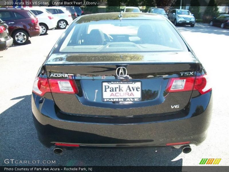 Crystal Black Pearl / Ebony 2010 Acura TSX V6 Sedan