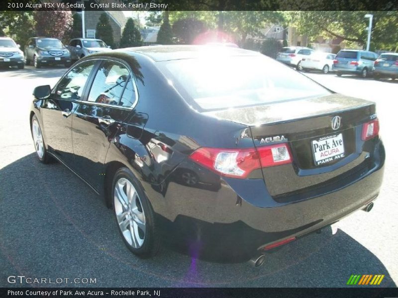 Crystal Black Pearl / Ebony 2010 Acura TSX V6 Sedan