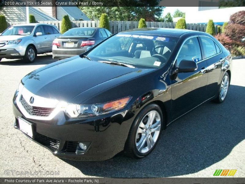 Crystal Black Pearl / Ebony 2010 Acura TSX V6 Sedan