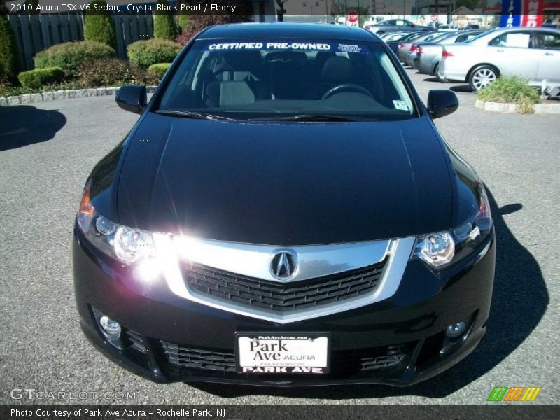 Crystal Black Pearl / Ebony 2010 Acura TSX V6 Sedan