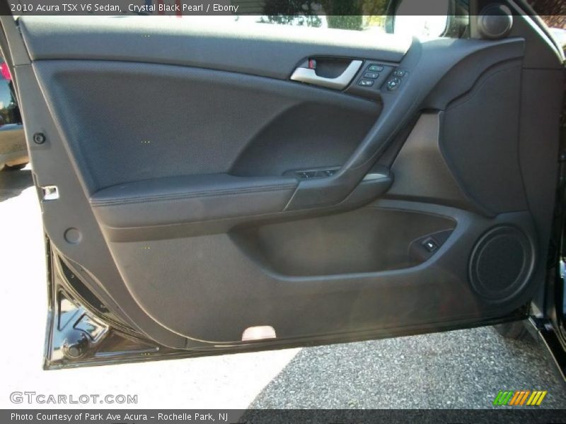 Crystal Black Pearl / Ebony 2010 Acura TSX V6 Sedan