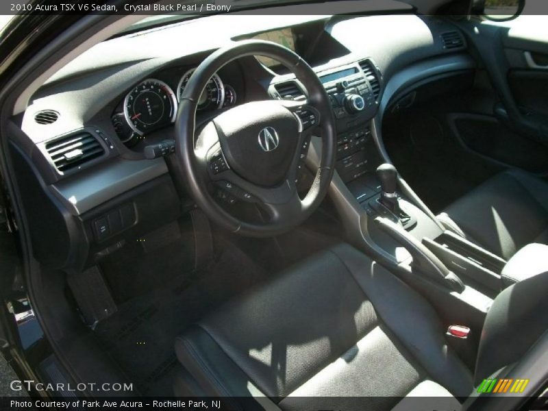 Crystal Black Pearl / Ebony 2010 Acura TSX V6 Sedan