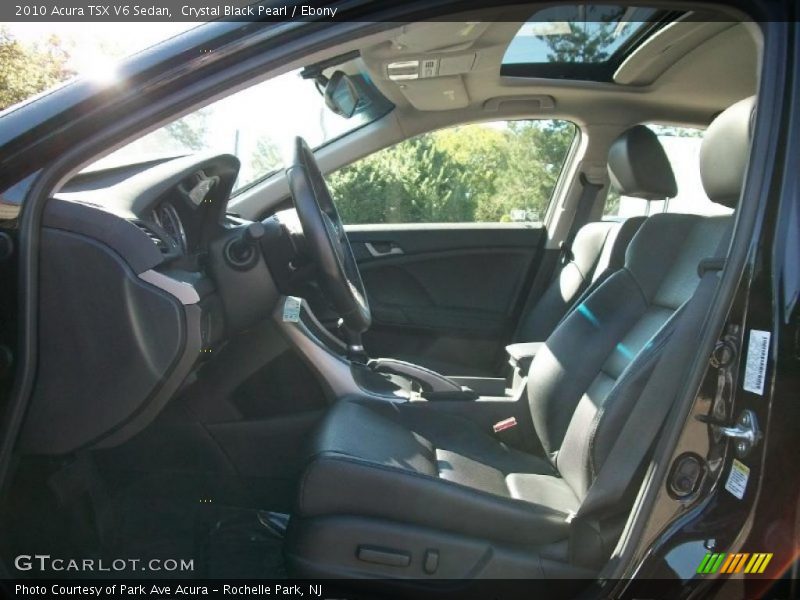 Crystal Black Pearl / Ebony 2010 Acura TSX V6 Sedan