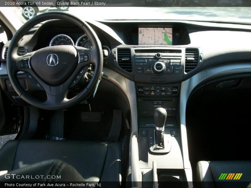 Crystal Black Pearl / Ebony 2010 Acura TSX V6 Sedan