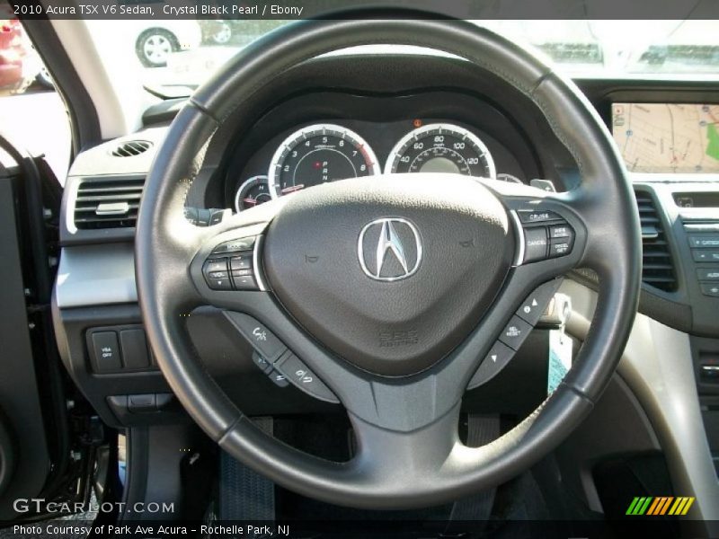 Crystal Black Pearl / Ebony 2010 Acura TSX V6 Sedan