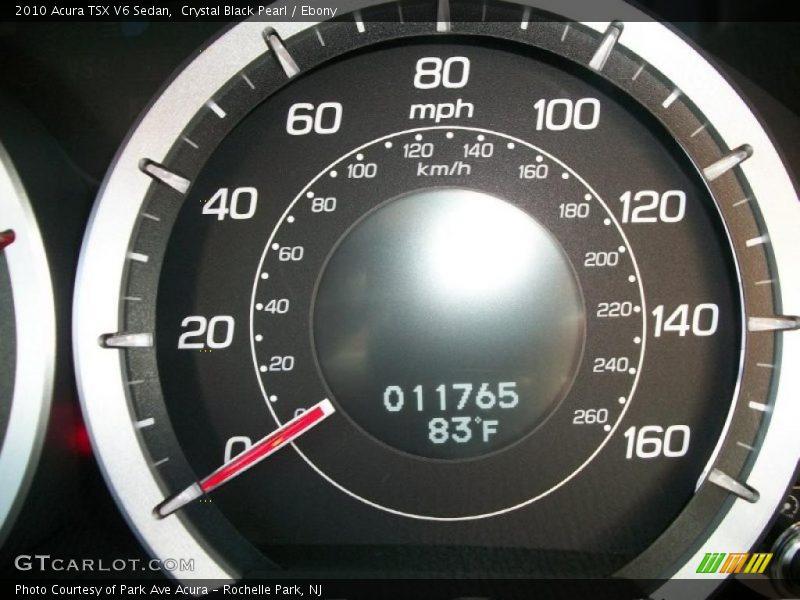 Crystal Black Pearl / Ebony 2010 Acura TSX V6 Sedan