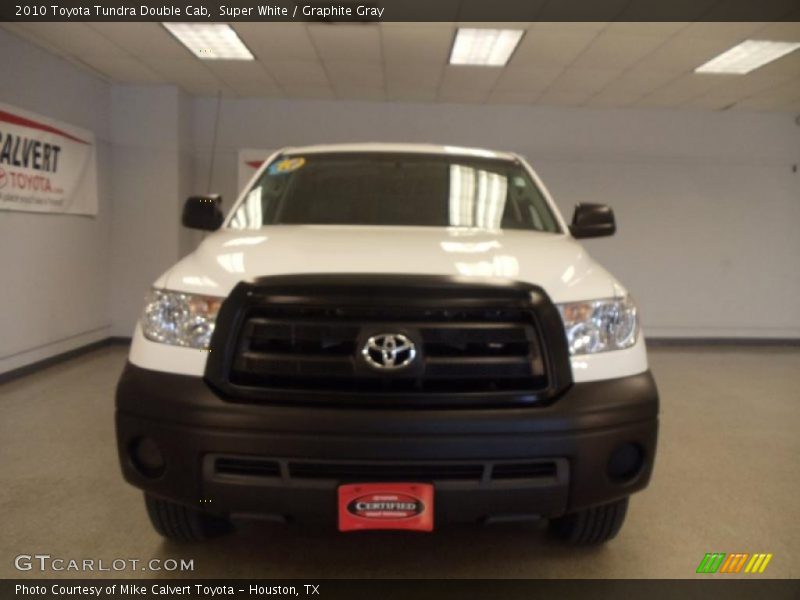 Super White / Graphite Gray 2010 Toyota Tundra Double Cab