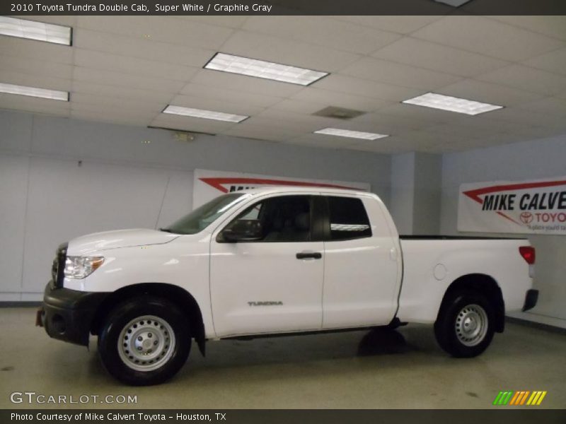 Super White / Graphite Gray 2010 Toyota Tundra Double Cab
