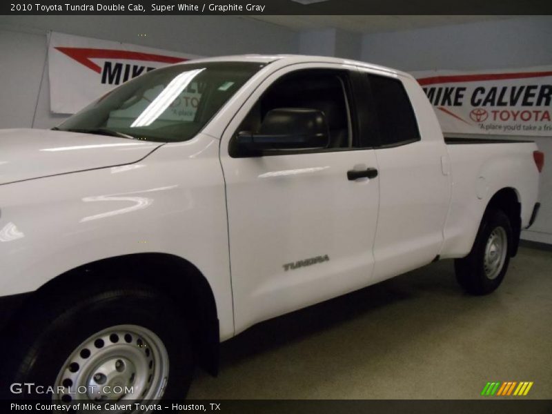 Super White / Graphite Gray 2010 Toyota Tundra Double Cab