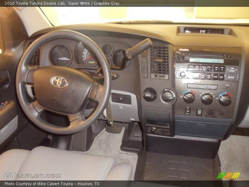 Super White / Graphite Gray 2010 Toyota Tundra Double Cab