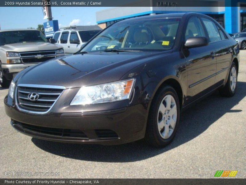 Cocoa Metallic / Camel 2009 Hyundai Sonata GLS V6