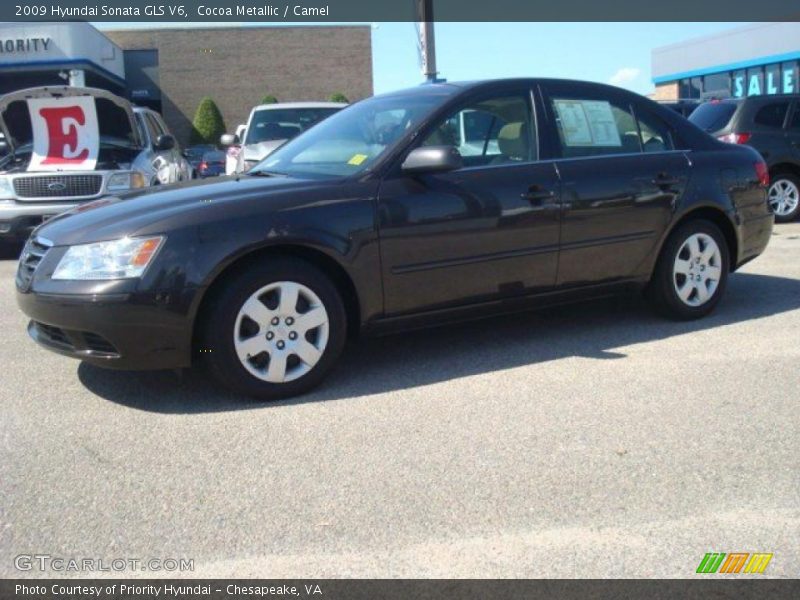 Cocoa Metallic / Camel 2009 Hyundai Sonata GLS V6