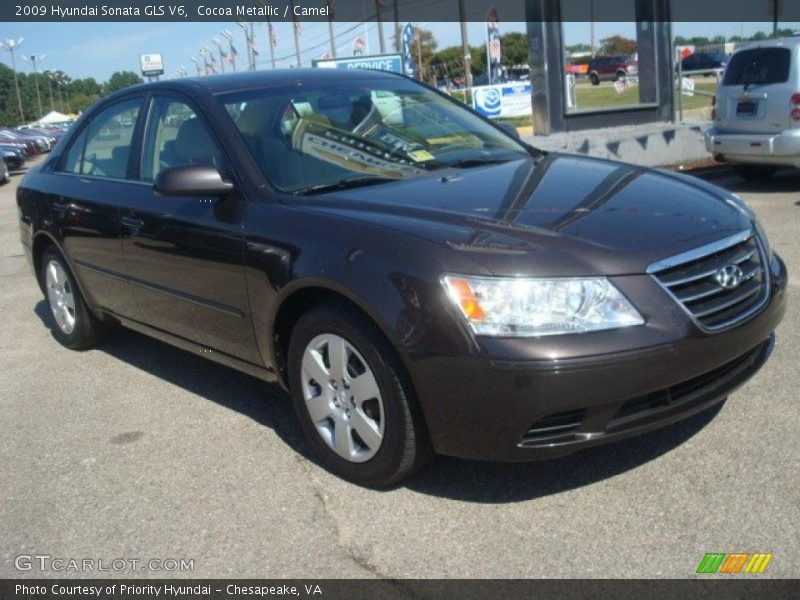 Cocoa Metallic / Camel 2009 Hyundai Sonata GLS V6