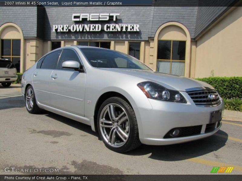 Liquid Platinum Metallic / Graphite 2007 Infiniti M 45 Sport Sedan