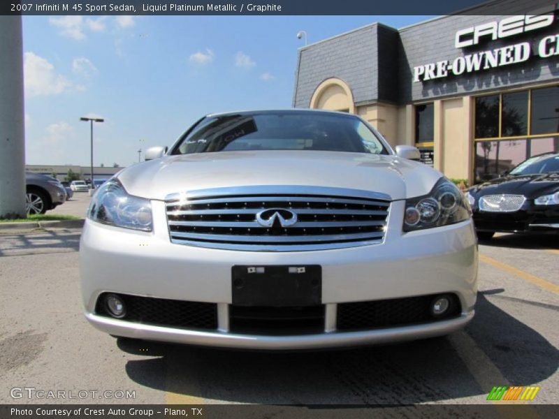 Liquid Platinum Metallic / Graphite 2007 Infiniti M 45 Sport Sedan