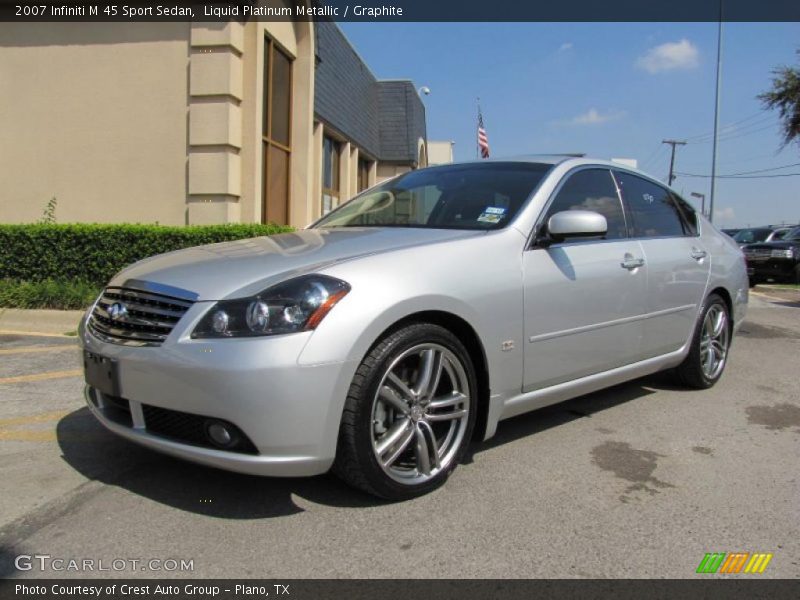Liquid Platinum Metallic / Graphite 2007 Infiniti M 45 Sport Sedan