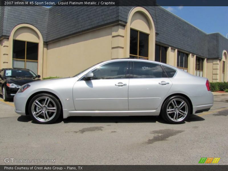 Liquid Platinum Metallic / Graphite 2007 Infiniti M 45 Sport Sedan