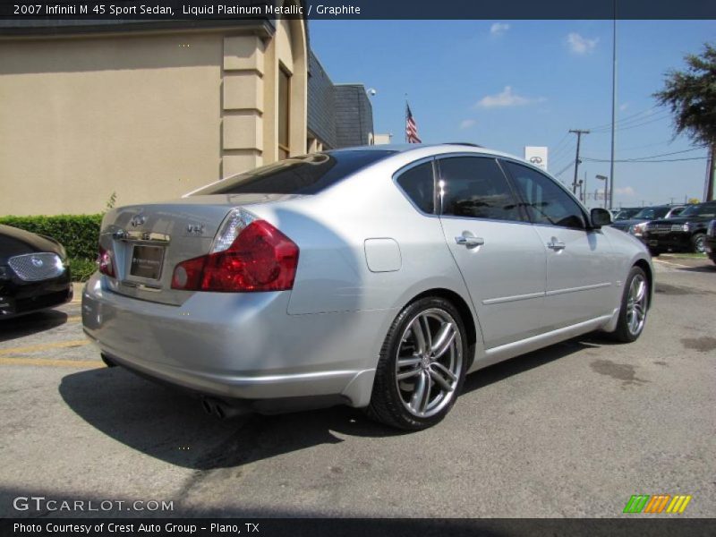 Liquid Platinum Metallic / Graphite 2007 Infiniti M 45 Sport Sedan