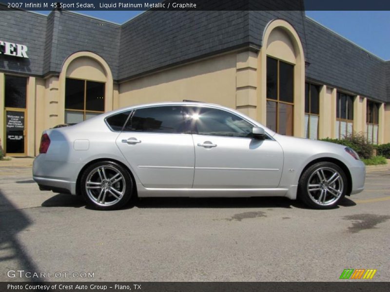 Liquid Platinum Metallic / Graphite 2007 Infiniti M 45 Sport Sedan