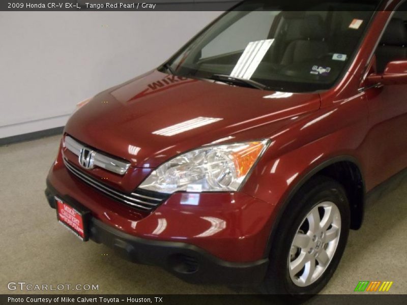 Tango Red Pearl / Gray 2009 Honda CR-V EX-L