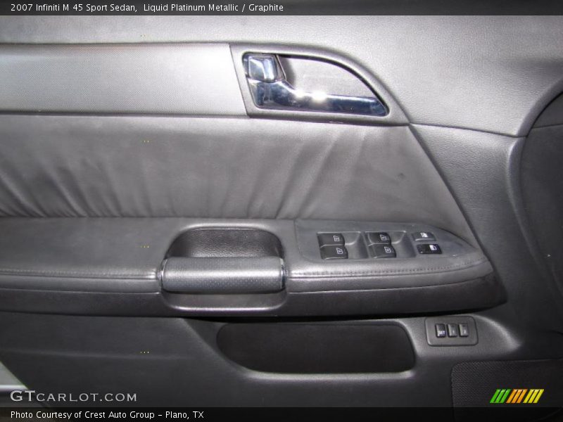 Liquid Platinum Metallic / Graphite 2007 Infiniti M 45 Sport Sedan