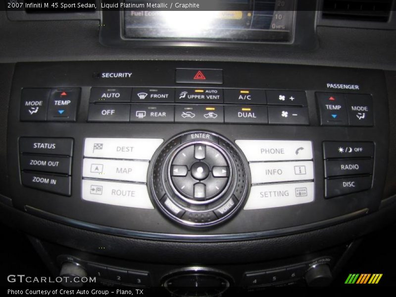 Liquid Platinum Metallic / Graphite 2007 Infiniti M 45 Sport Sedan