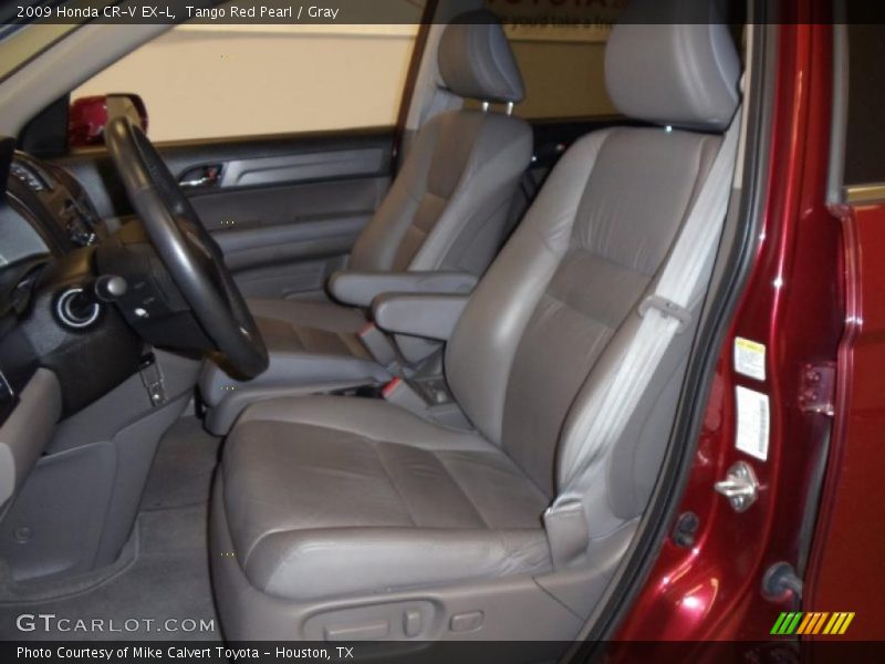 Tango Red Pearl / Gray 2009 Honda CR-V EX-L