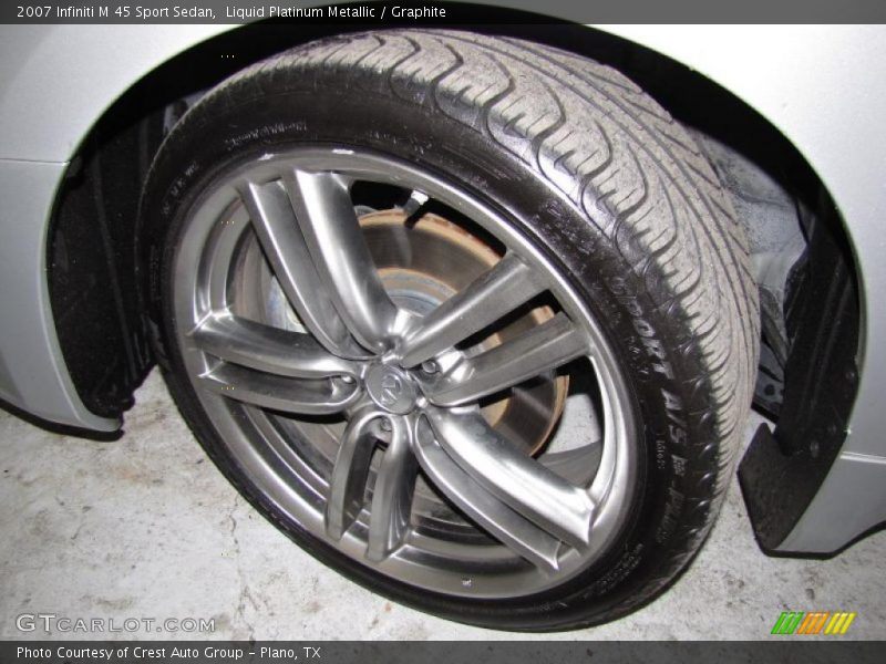 Liquid Platinum Metallic / Graphite 2007 Infiniti M 45 Sport Sedan