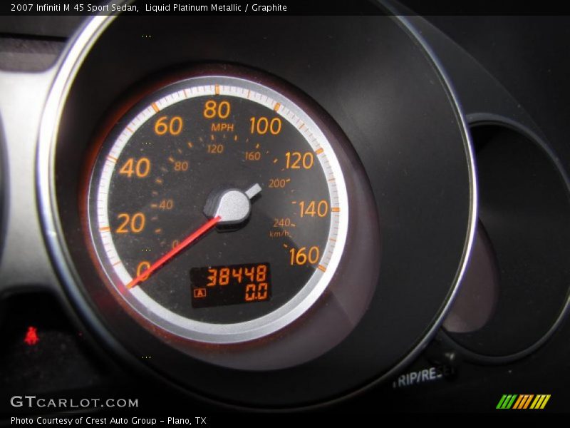 Liquid Platinum Metallic / Graphite 2007 Infiniti M 45 Sport Sedan