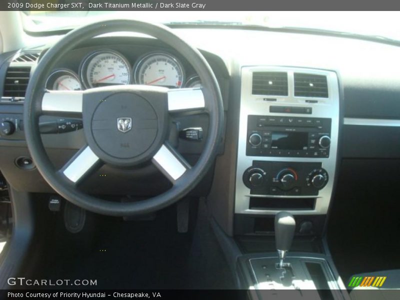 Dark Titanium Metallic / Dark Slate Gray 2009 Dodge Charger SXT