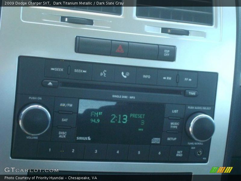 Dark Titanium Metallic / Dark Slate Gray 2009 Dodge Charger SXT