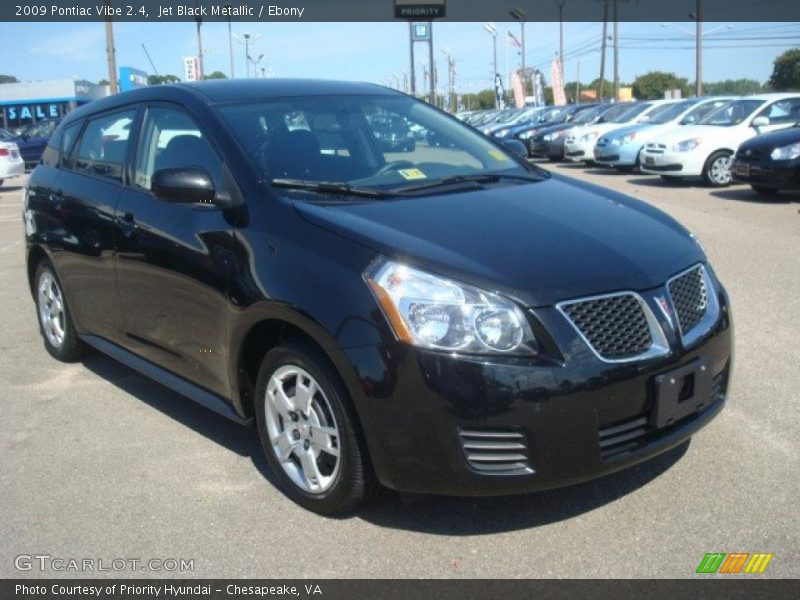 Jet Black Metallic / Ebony 2009 Pontiac Vibe 2.4
