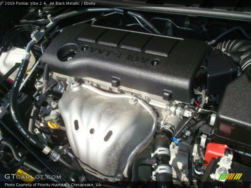 Jet Black Metallic / Ebony 2009 Pontiac Vibe 2.4