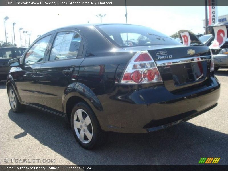 Black Granite Metallic / Charcoal 2009 Chevrolet Aveo LT Sedan