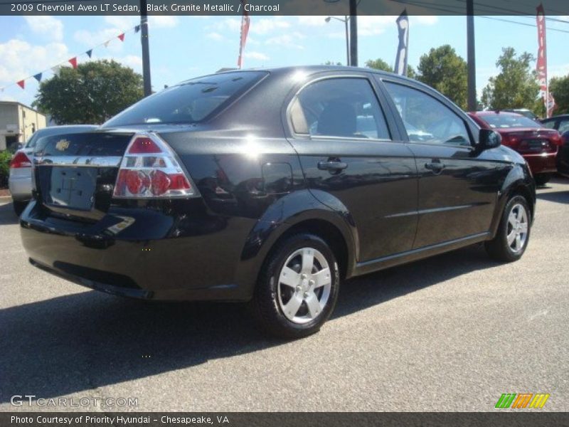 Black Granite Metallic / Charcoal 2009 Chevrolet Aveo LT Sedan