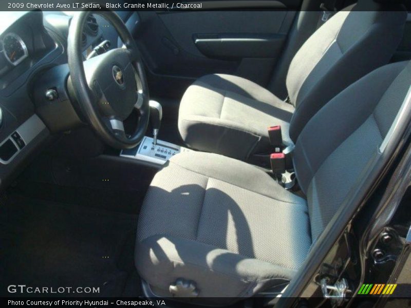 Black Granite Metallic / Charcoal 2009 Chevrolet Aveo LT Sedan