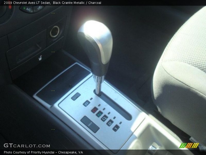Black Granite Metallic / Charcoal 2009 Chevrolet Aveo LT Sedan