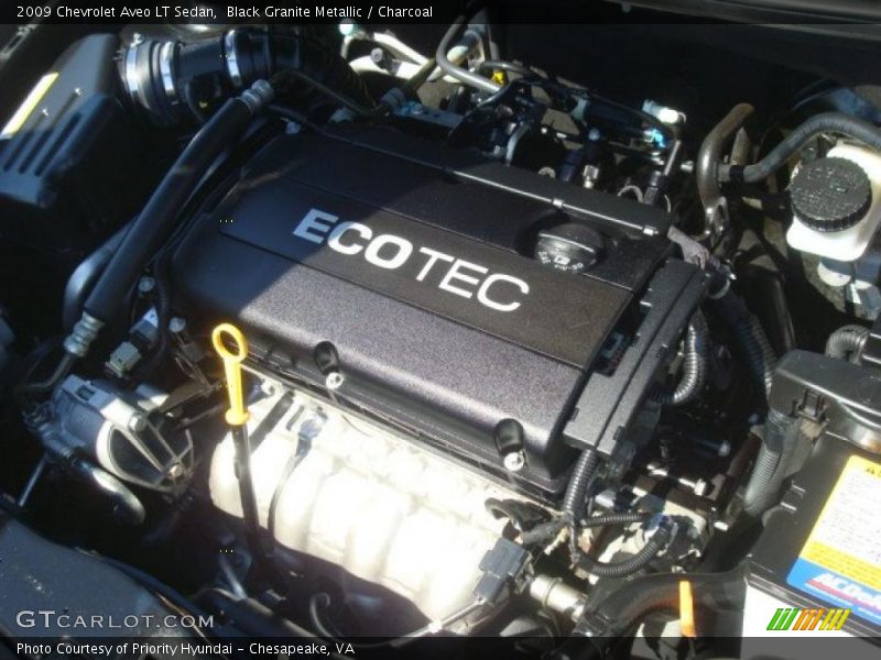 Black Granite Metallic / Charcoal 2009 Chevrolet Aveo LT Sedan