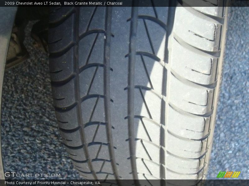 Black Granite Metallic / Charcoal 2009 Chevrolet Aveo LT Sedan