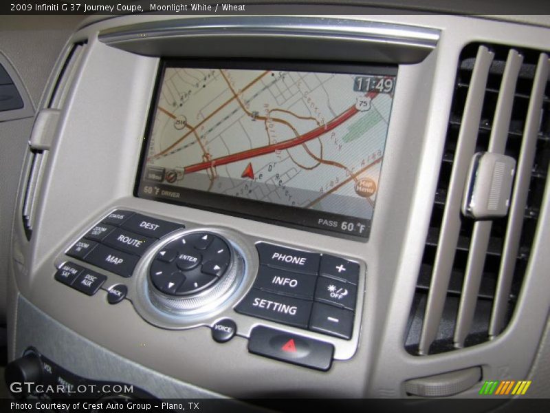 Moonlight White / Wheat 2009 Infiniti G 37 Journey Coupe