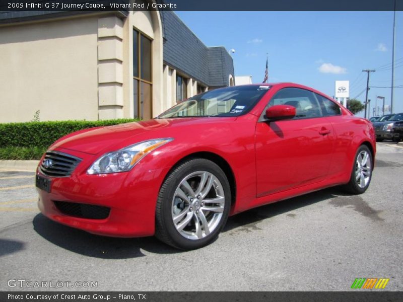 Vibrant Red / Graphite 2009 Infiniti G 37 Journey Coupe