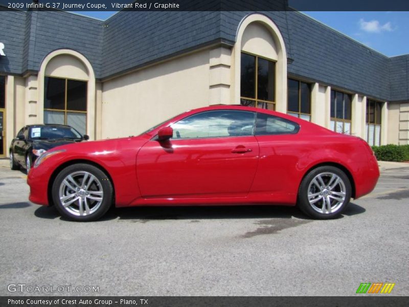 Vibrant Red / Graphite 2009 Infiniti G 37 Journey Coupe
