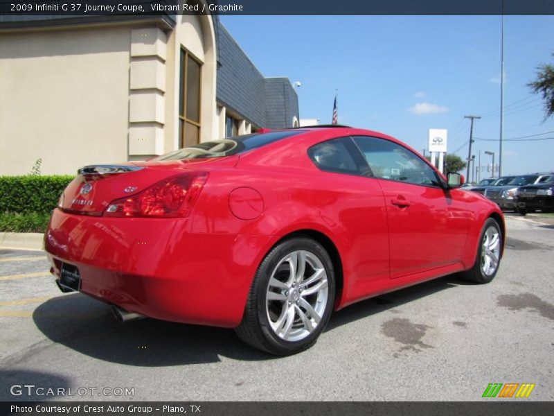 Vibrant Red / Graphite 2009 Infiniti G 37 Journey Coupe