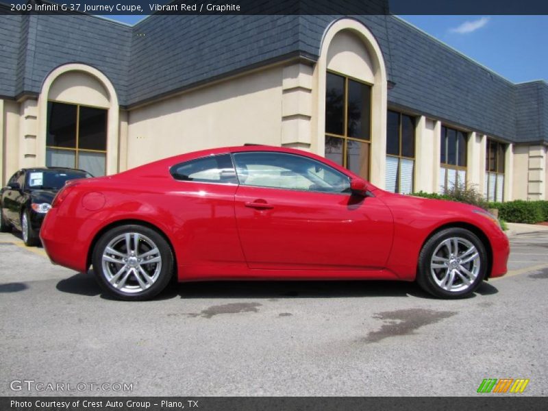 Vibrant Red / Graphite 2009 Infiniti G 37 Journey Coupe